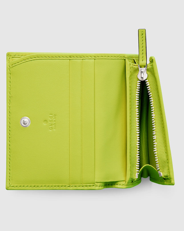 Gucci GG Marmont Matelassé Leather Card Case – Neon Green