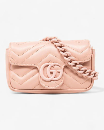 Gucci GG Marmont Mini Bag – Pastel Pink Matelassé Leather