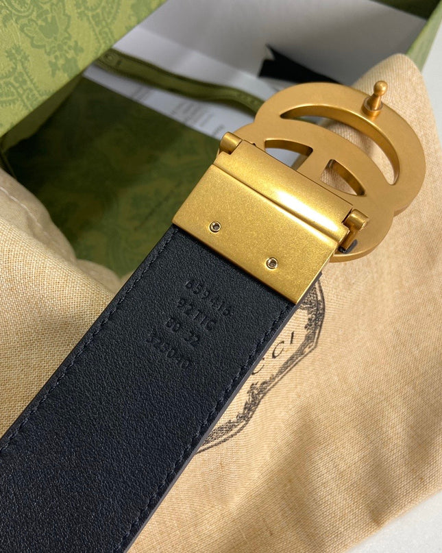 Gucci GG Marmont Reversible Belt 659416 – Black Leather