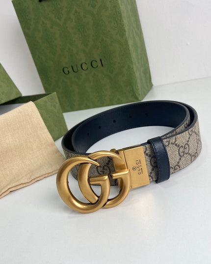 Gucci GG Marmont Reversible Belt 659416 – Black Leather
