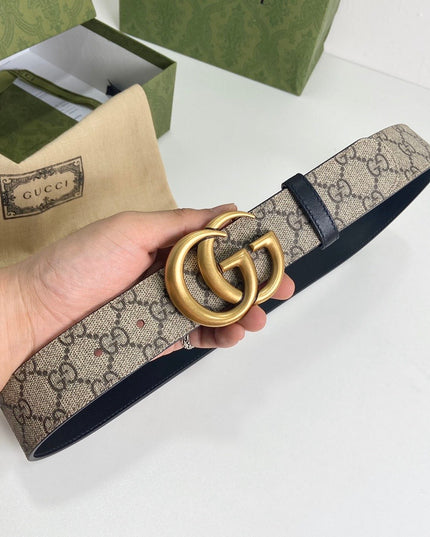 Gucci GG Marmont Reversible Belt 659416 – Black Leather
