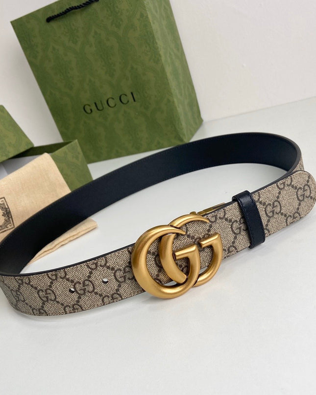 Gucci GG Marmont Reversible Belt 659416 – Black Leather