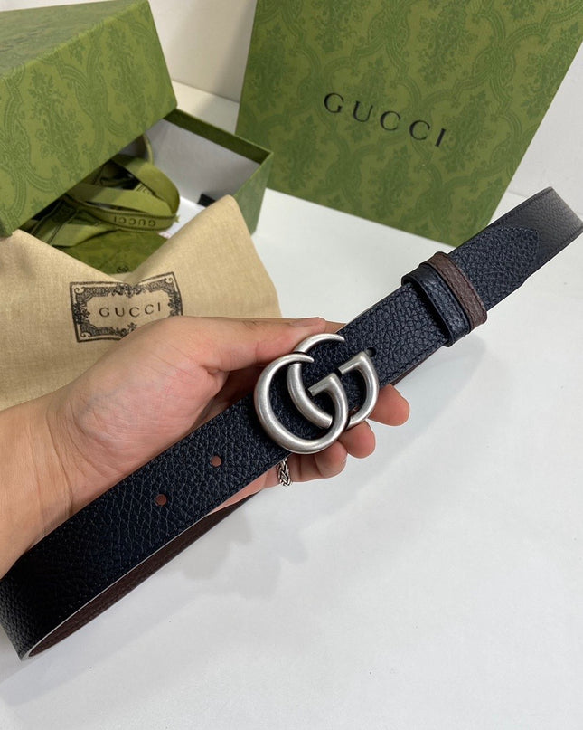 Gucci GG Marmont Reversible Thin Belt 643847 – Black & Brown