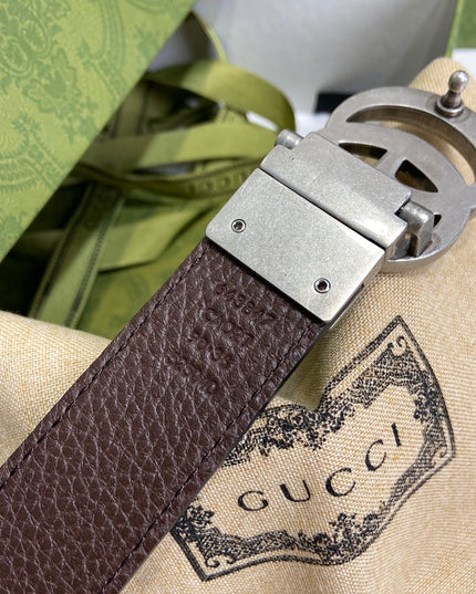Gucci GG Marmont Reversible Thin Belt 643847 – Black & Brown