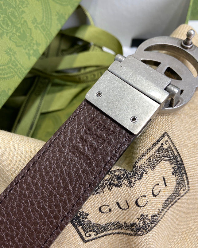 Gucci GG Marmont Reversible Thin Belt 643847 – Black & Brown