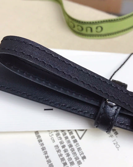 Gucci GG Marmont Thin Belt 409417 – Black Leather