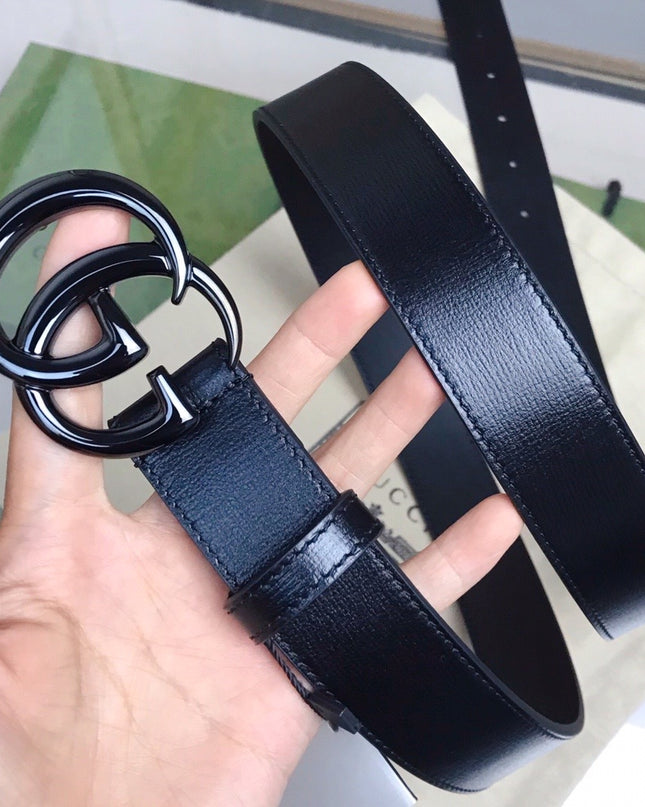 Gucci GG Marmont Thin Belt 414516 – Black Leather