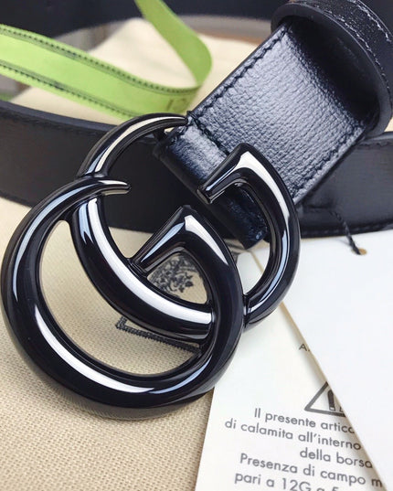 Gucci GG Marmont Thin Belt 414516 – Black Leather