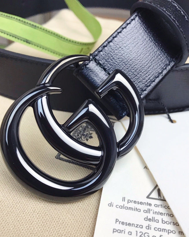 Gucci GG Marmont Thin Belt 414516 – Black Leather