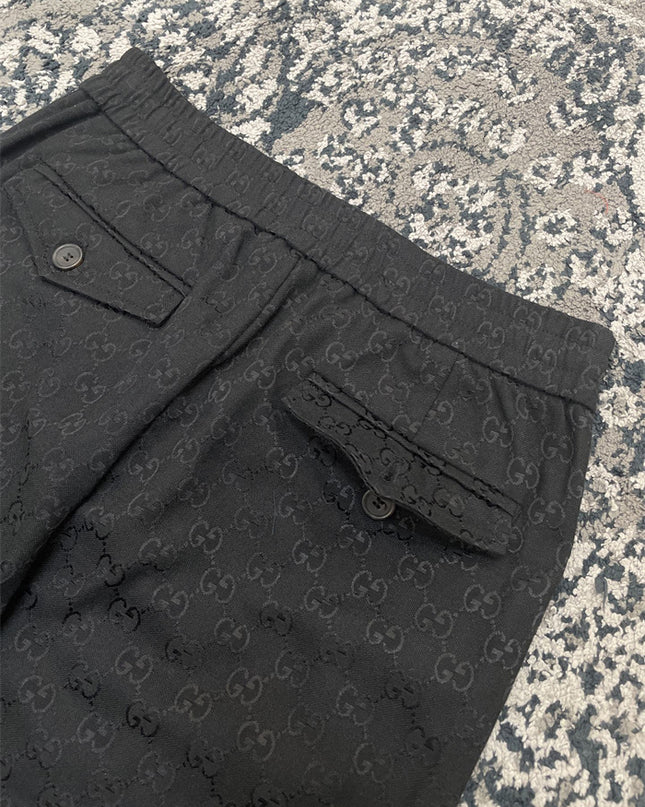 Gucci GG Monogram Black Joggers