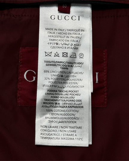 Gucci GG Monogram High-Collar Bomber Jacket – Black