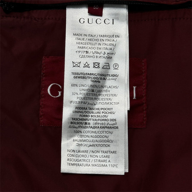 Gucci GG Monogram High-Collar Bomber Jacket – Black