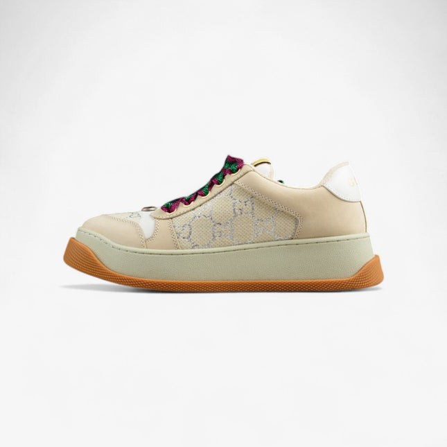 Gucci GG Monogram Platform Sneaker – Beige & Multicolor