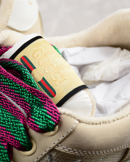 Gucci GG Monogram Platform Sneaker – Beige & Multicolor