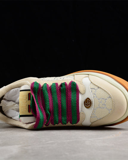 Gucci GG Monogram Platform Sneaker – Beige & Multicolor