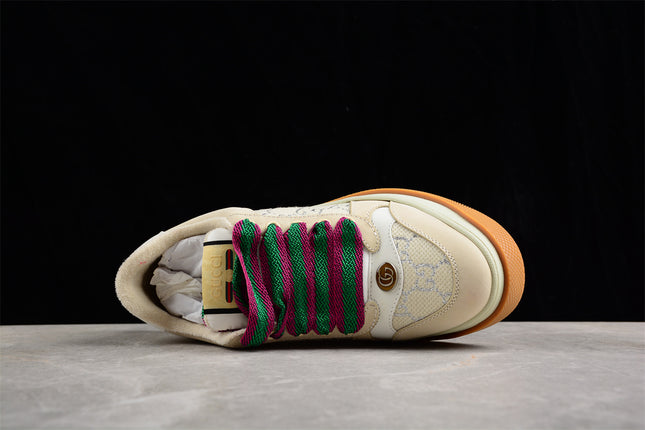 Gucci GG Monogram Platform Sneaker – Beige & Multicolor