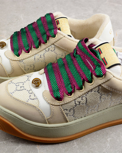 Gucci GG Monogram Platform Sneaker – Beige & Multicolor