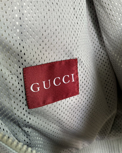 Gucci GG Monogram Technical Jersey Zip Hoodie – Grey