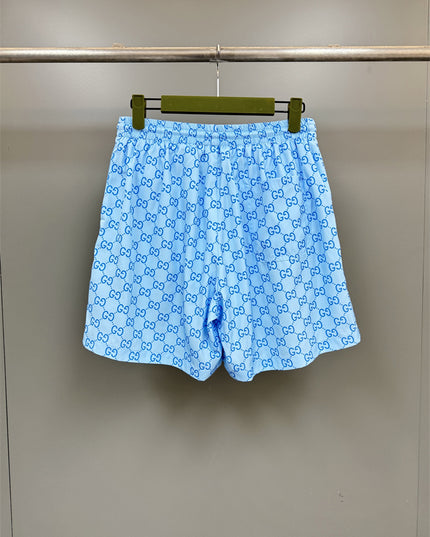 Gucci GG Monogram Technical Swim Shorts in Light Blue