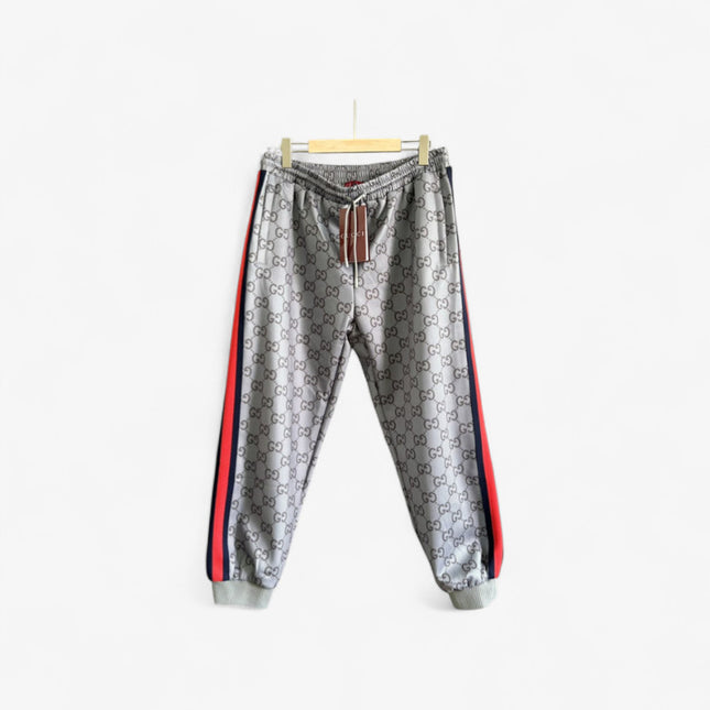 Gucci GG Monogram Track Pants with Web Side Stripes