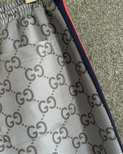 Gucci GG Monogram Track Pants with Web Side Stripes