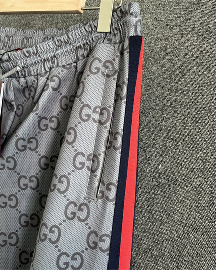 Gucci GG Monogram Track Pants with Web Side Stripes