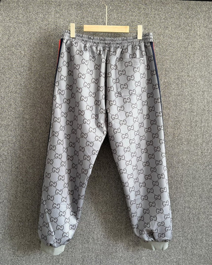 Gucci GG Monogram Track Pants with Web Side Stripes