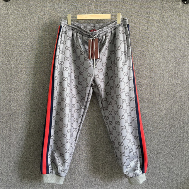 Gucci GG Monogram Track Pants with Web Side Stripes