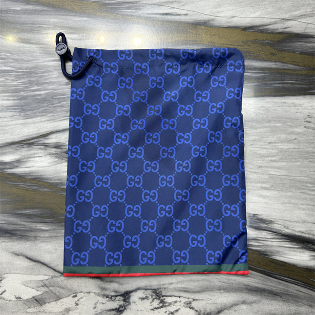 Gucci GG Monogram Web‑Trim Swim Shorts