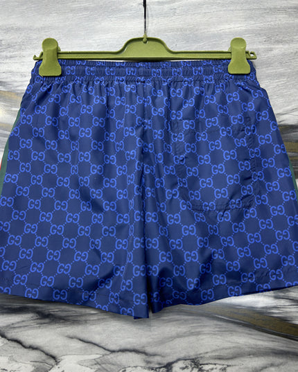 Gucci GG Monogram Web‑Trim Swim Shorts