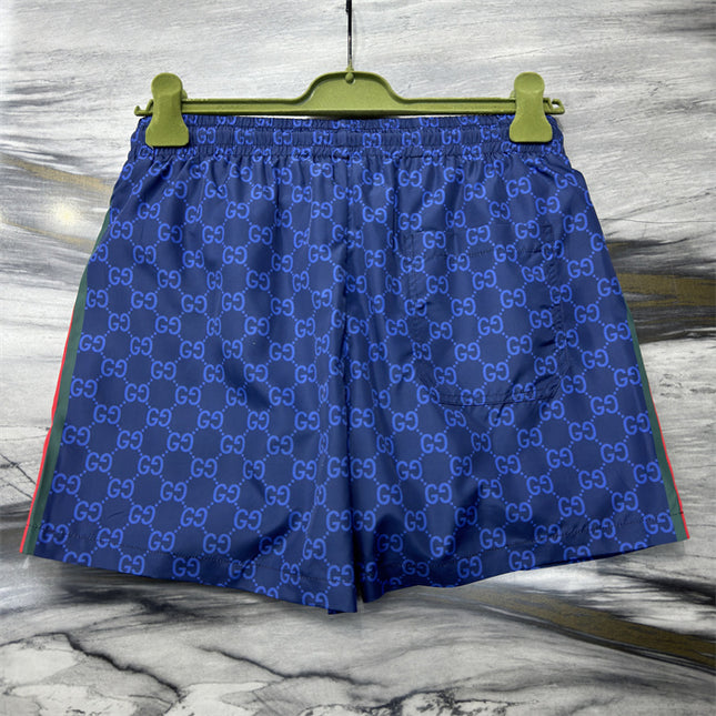 Gucci GG Monogram Web‑Trim Swim Shorts
