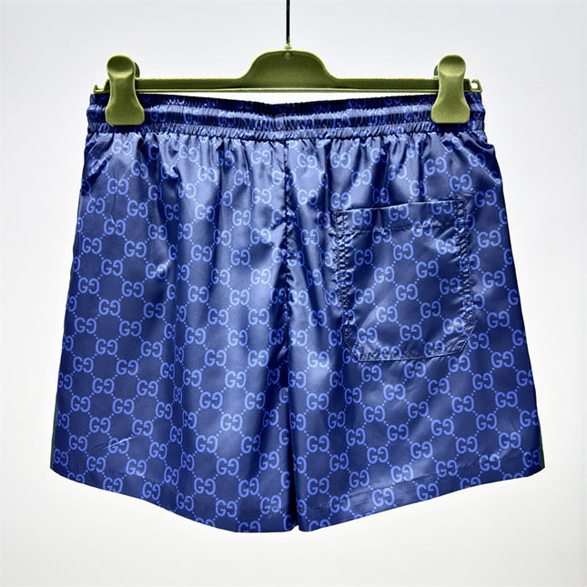 Gucci GG Monogram Web‑Trim Swim Shorts