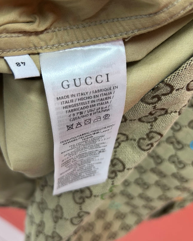 Gucci GG Multicolour Monogram Zip Jacket (Canvas & Nylon Blend)