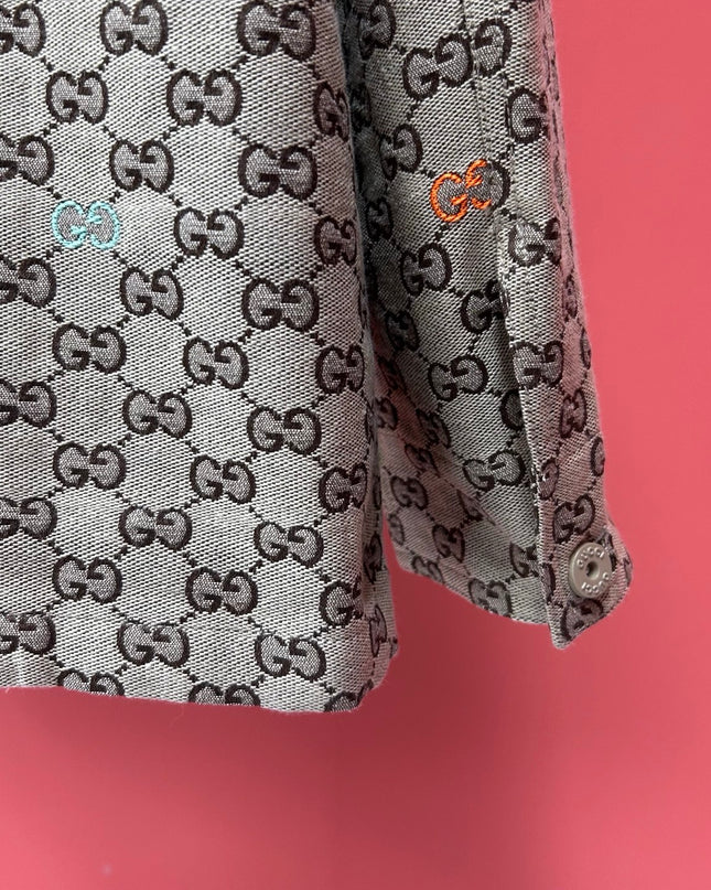 Gucci GG Multicolour Monogram Zip Jacket (Canvas & Nylon Blend)