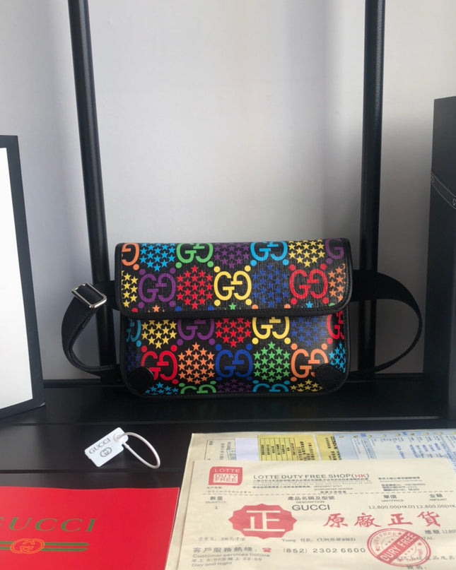Gucci Psychedelic Belt Bag – Multicolor Monogram