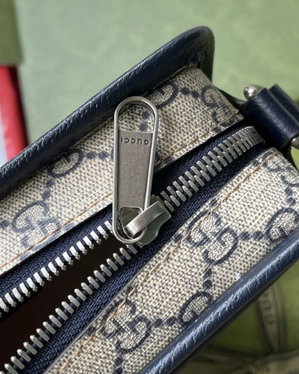 Gucci GG Shoulder Bag 658572 – Blue & Beige