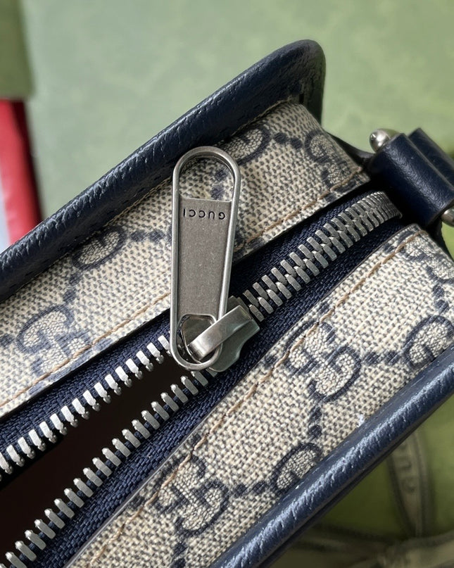 Gucci GG Shoulder Bag 658572 – Blue & Beige