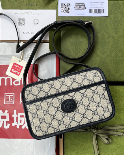 Gucci GG Shoulder Bag 658572 – Blue & Beige