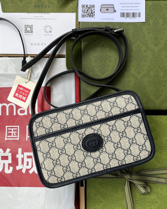 Gucci GG Shoulder Bag 658572 – Blue & Beige