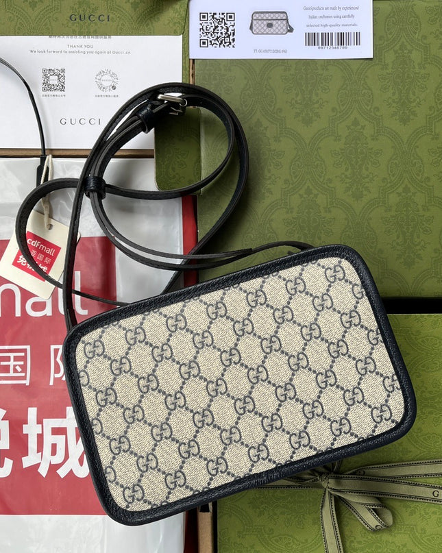 Gucci GG Shoulder Bag 658572 – Blue & Beige