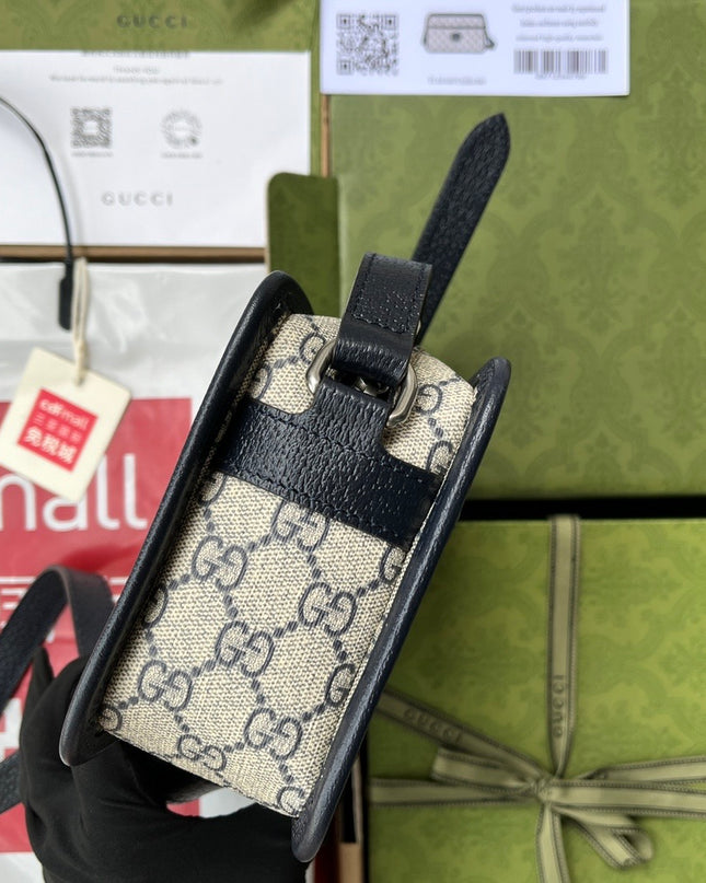 Gucci GG Shoulder Bag 658572 – Blue & Beige