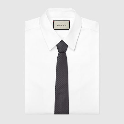 Gucci GG Silk Jacquard Tie – Black