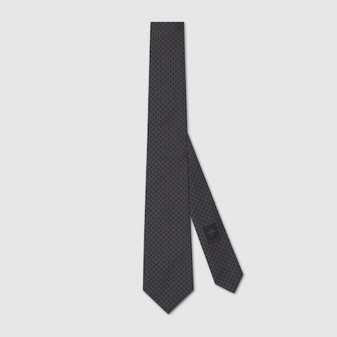 Gucci GG Silk Jacquard Tie – Black