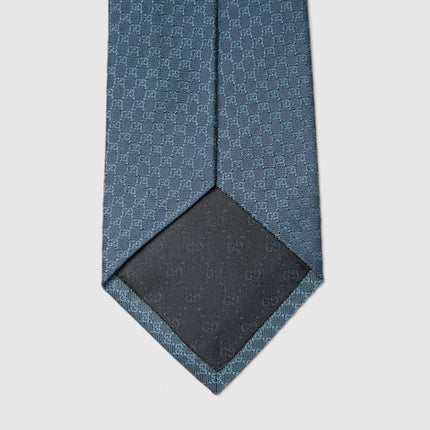 Gucci GG Silk Jacquard Tie – Blue