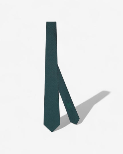 Gucci GG Silk Jacquard Tie – Dark Green