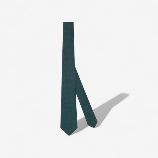 Gucci GG Silk Jacquard Tie – Dark Green