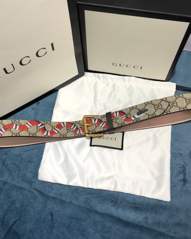 Gucci Supreme Belt 434520 – Kingsnake Print