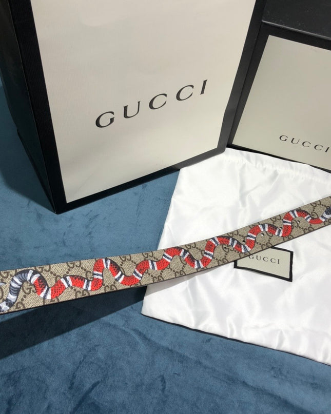 Gucci Supreme Belt 434520 – Kingsnake Print