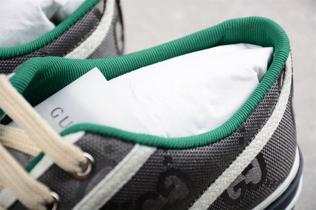 Gucci GG Supreme Canvas Tennis 1977 Sneaker – Grey & Navy