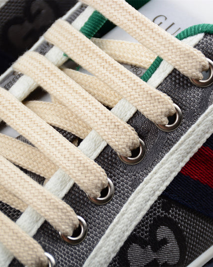 Gucci GG Supreme Canvas Tennis 1977 Sneaker – Grey & Navy